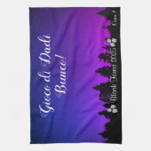 Tamara Lila Background Bunco Küchentücher (Vertikal)