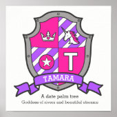 Tamara Name bedeutet heraldry Wappen unicorone Pos Poster (Vorne)