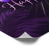 Tamara Name Vorname lila retro Poster Geburtstag (Ecke)