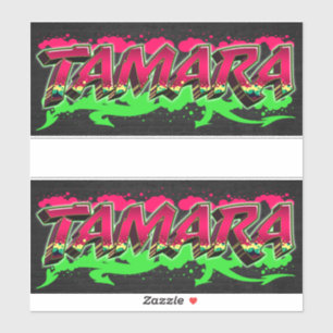 Tamara Vorname Name Graffiti Aufkleber Sticker