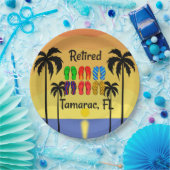 Tamarac, FL, tropisches Design, Pappteller (Party)