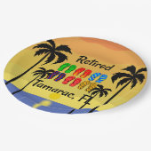 Tamarac, FL, tropisches Design, Pappteller (Schrägansicht)