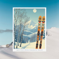 Tamarack Idaho Ost Moskau Skigebiet Postcard