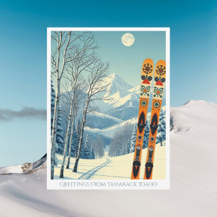 Tamarack Idaho Ost Moskau Skigebiet Postcard Postkarte