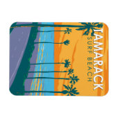 Tamarack Surf Beach Locarno Vintag Magnet (Horizontal)