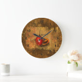 Tamarillo Botanical Große Wanduhr (Zuhause)