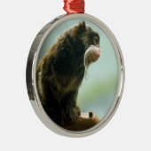 Tamarin-Affe Ornament Aus Metall (Rechts)