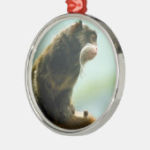 Tamarin-Affe Ornament Aus Metall (Links)