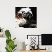 Tamarin-Baumwollspitze Poster (Heimbüro)