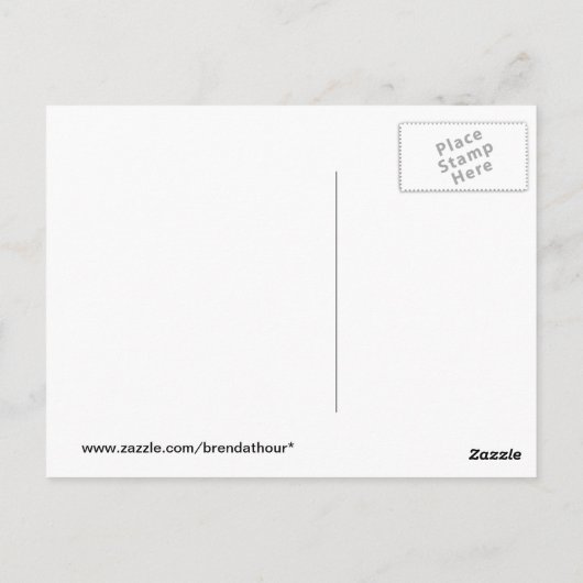 Tamarin Monkey Postkarte (Rückseite)