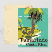 Tamarindo Costa Rica Reiseplakat Postkarte (Vorne/Hinten)