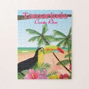 Tamarindo-Costa Rica-Strandfeiertagsplakat Puzzle