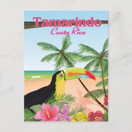Tamarindo Costa Rica Strandurlaub Poster Feiertagspostkarte (Vorderseite)