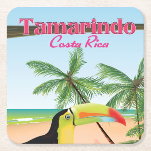 Tamarindo Costa Rica Strandurlaub Poster Rechteckiger Pappuntersetzer