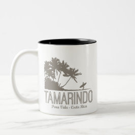 Tamarindo Costa Rica Surfer Strand Zweifarbige Tasse