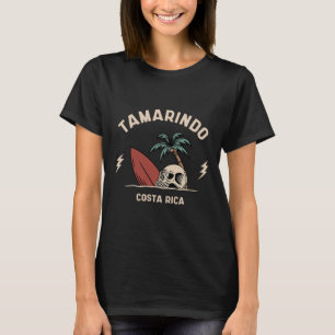 Tamarindo Costa Rica Vintage Surfen Skelett Schäde T-Shirt