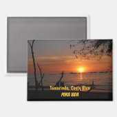 Tamarindo Sunset Magnet (Vorderseite/Rückseite)