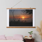 Tamarindo Sunset Wandteppich Mit Holzrahmen (Schlafzimmer)