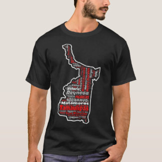 Tamaulipas Mexico Mapa Municipios Mexikanischer St T-Shirt