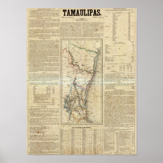 Tamaulipas, Mexiko Poster (Vorne)