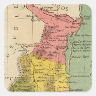 Tamaulipas, Mexiko Quadratischer Aufkleber