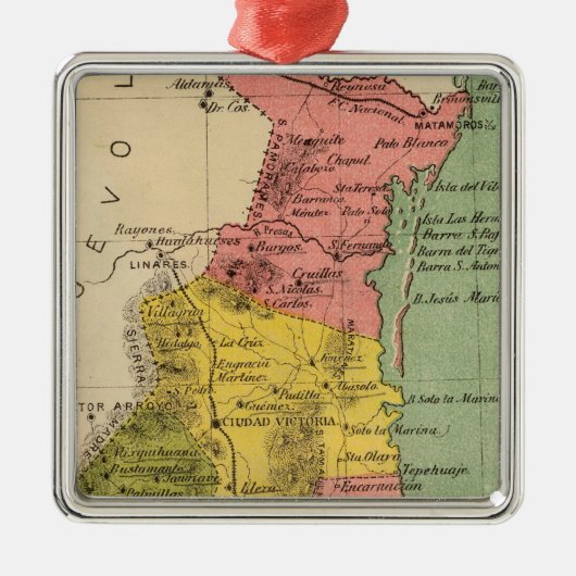 Tamaulipas, Mexiko Silbernes Ornament (Vorne)