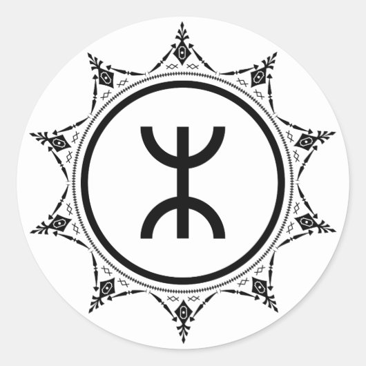Tamazgha - Das Land Amazighs White Sticker (Vorderseite)