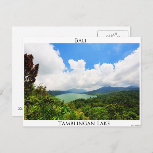 Tamblingan See - Postkarten (Vorne/Hinten)