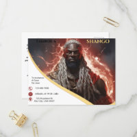 Tambor a Shango Lighting Rayos Einladung