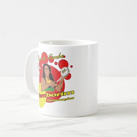 Tamborim Batucada von Samba Kaffeetasse (Vorderseite Links)