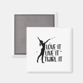 Tambour Tance | Juggling Bar Dance Geschenke Magnet (Vorderseite/Rückseite)