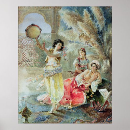 Tambourine (mit g/c auf Papier) Poster (Vorne)