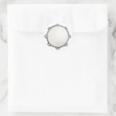 Tambourine Runder Aufkleber (Tasche)