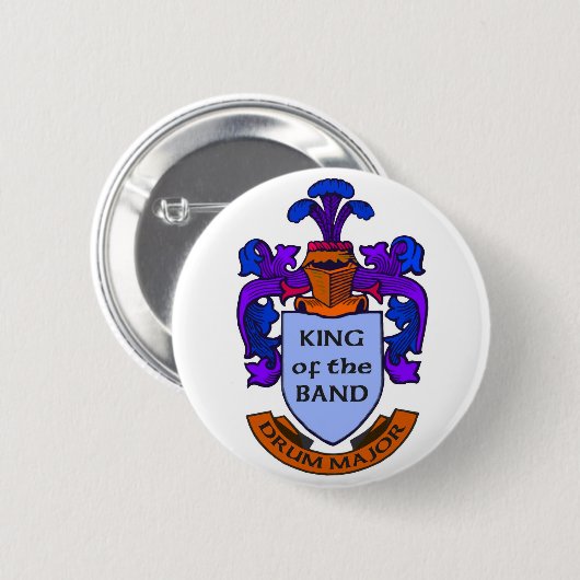 Tambourmajor: König des Bandes Button (Vorne & Hinten)