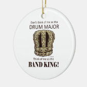 Tambourmajor König Keramik Ornament (Links)