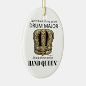 Tambourmajor Königin Keramikornament (Rechts)
