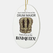 Tambourmajor Königin Keramikornament (Links)