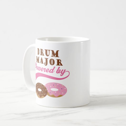 Tambourmajor lustiges Geschenk Kaffeetasse (Vorderseite Links)