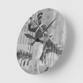 Tambourmajor Runde Wanduhr (Winkel)