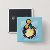 Tamburin und Maracas Button (Vorne & Hinten)