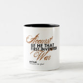 Tamburlaine Kriegs-Zitat Zweifarbige Tasse (Mittel)