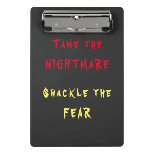 Tame the Nightmare Mini Clipboard Klemmbrett (Vorderseite)