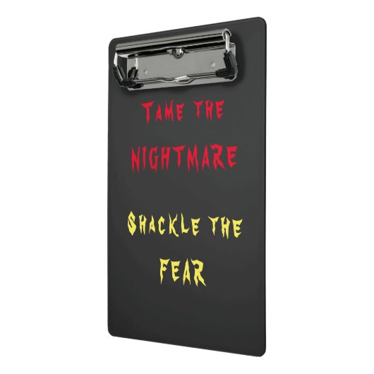 Tame the Nightmare Mini Clipboard Mini Klemmbrett (Gewinkelt2)