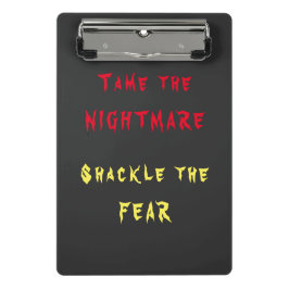 Tame the Nightmare Mini Clipboard Mini Klemmbrett