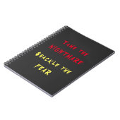 Tame the Nightmare Spiral Foto Notebook Notizblock (Linke Seite)