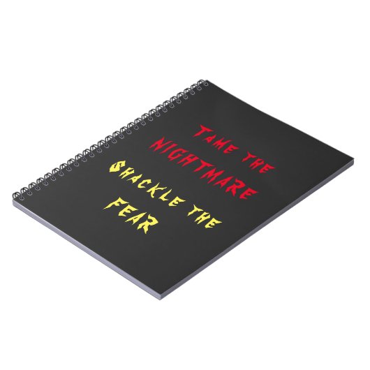 Tame the Nightmare Spiral Foto Notebook Notizblock (Linke Seite)