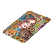 Tamer im Herbstwald Magnet (Linke Seite)