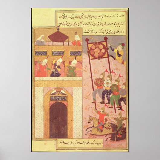 Tamerlane Besieging Urganj Poster (Vorne)