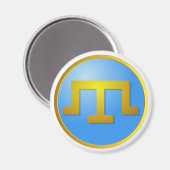 Tamga von Krim Tatars Magnet (Vorderseite/Rückseite)