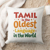 Tamil, die älteste Sprache Kissen (Decke)